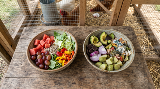 What can chickens eat safely?